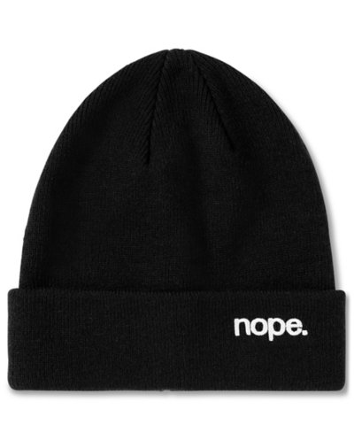 Nope Cuff Beanie Hat