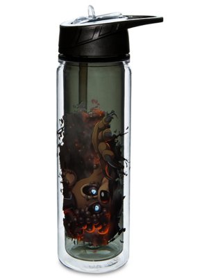"Five Nights at Freddy's Water Bottle with Straw - 16 oz."