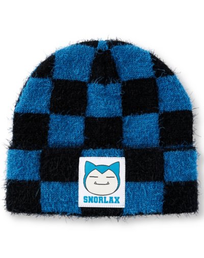 Snorlax Checkered Fuzzy Cuff Beanie Hat - Pok?mon