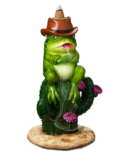 "Western Frog Backflow Incense Burner"