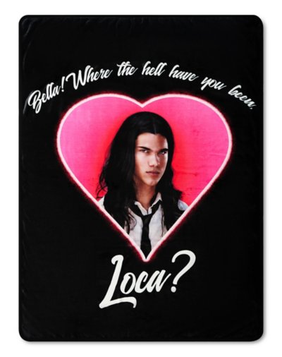 "Where Have You Been Loca Jacob Fleece Blanket - Twilight"