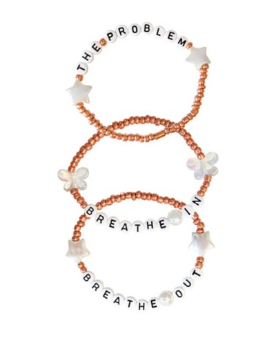 Multi-Pack Breathe Out Problem Best Friend Bracelets - 3 Pack