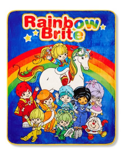 Rainbow Brite Reversible Fleece Blanket