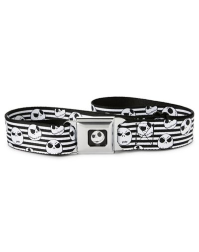 "Striped Jack Skellington Seatbelt Belt - The Nightmare Before Christma"