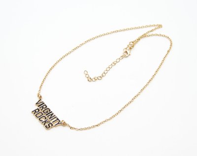 Goldtone Virginity Rocks Chain Necklace - Danny Duncan