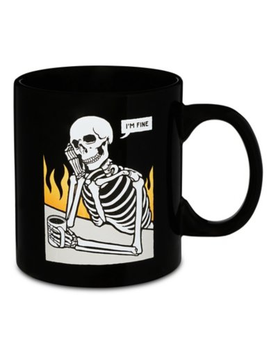 I&#039;m Fine Skeleton Coffee Mug - 20 oz.