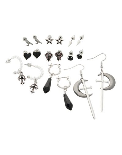 Multi-Pack Gothic Earrings - 9 Pack