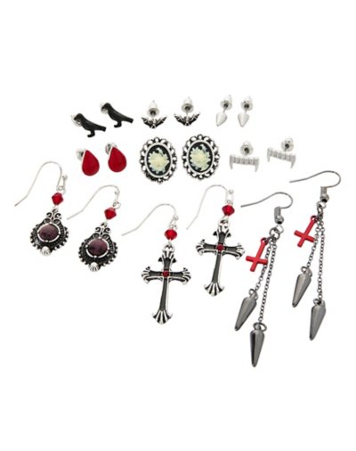 Multi-Pack Vampire Earrings - 9 Pack