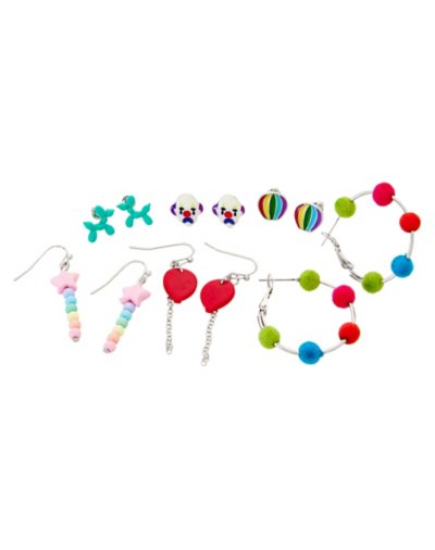 Multi-Pack Balloon Circus Earrings - 6 Pack