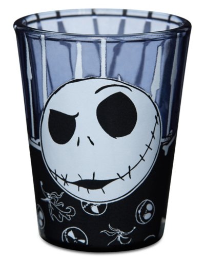 "Jack Skellington Bone Border Mini Glass 1.5 oz. - The Nightmare Before"