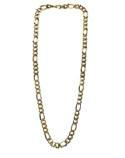 Goldtone Figaro Chain Necklace