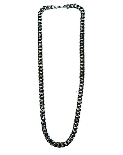 Grey Curb Chain Necklace