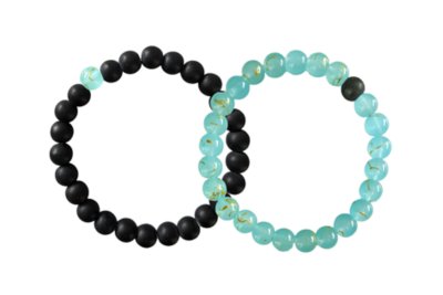 Mint and Black Long Distance Bracelets