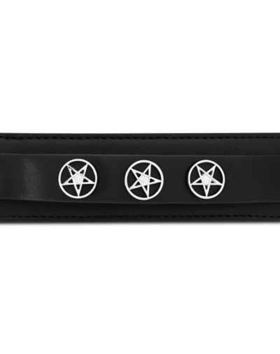 Pentagram Buckle Cuff Bracelet