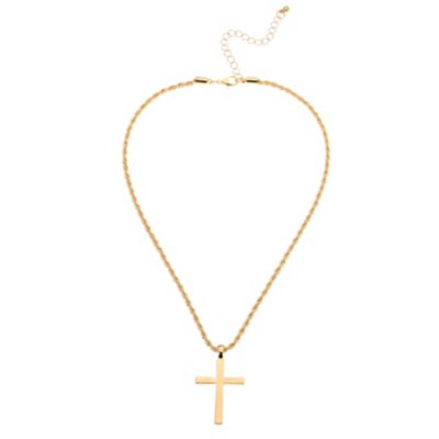 Gold Plated Dainty Cross Necklace