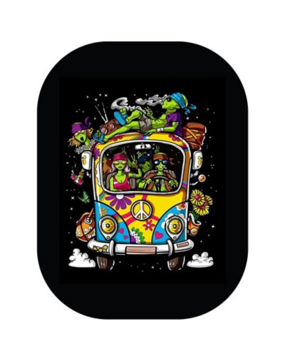 "Aliens In Hippie Van Tray"