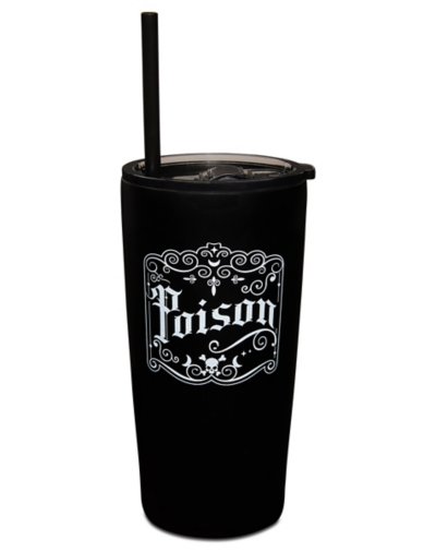 "Poison Travel Tumblerg with Straw 20 oz."