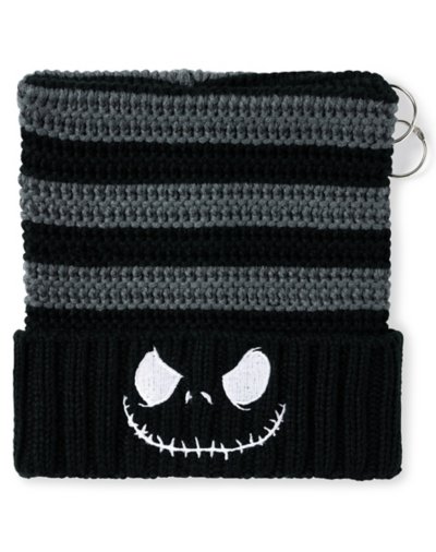 Jack Skellington Pierced Cuff Beanie Hat - The Nightmare Before Christ