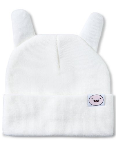 "Finn the Human Cuff Beanie Hat with Ears - Adventure Time"