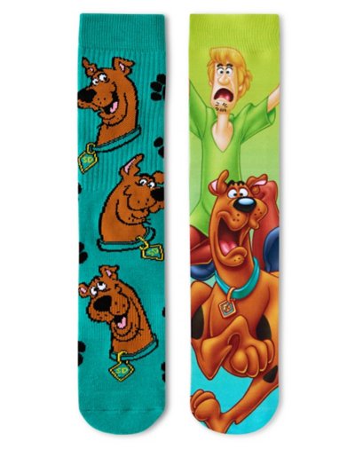 "Multi-Pack Scooby-Doo Print Crew Socks - 2 Pack"