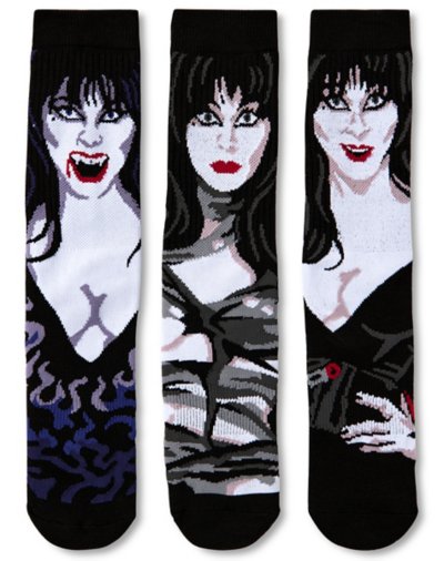 "Multi-Pack Elvira Portrait Crew Socks - 3 Pack"