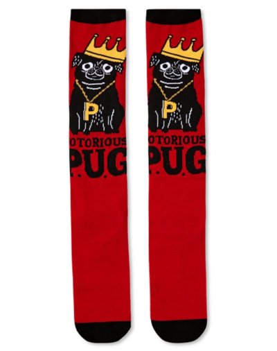 "Pug Life Crew Socks"