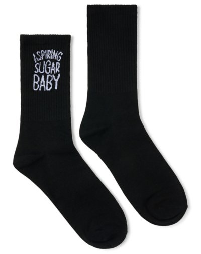 "Aspiring Sugar Baby Crew Socks"