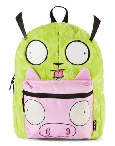 Flip Pak Gir Pig Reversible Backpack Munchies Interior - Invader Zim