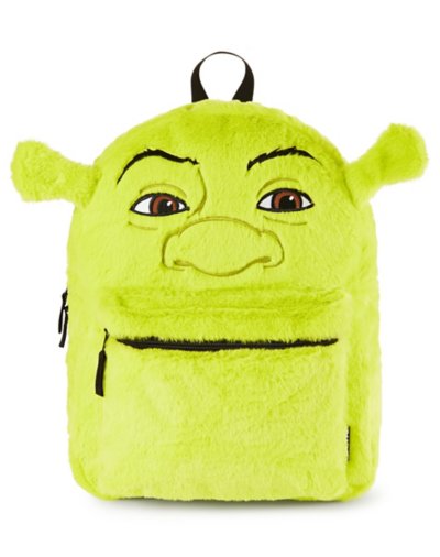 Flip Pak Fuzzy Shrek Reversible Backpack