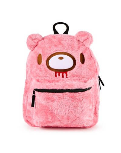 Flip Pak Gloomy Bear Furry Reversible Backpack