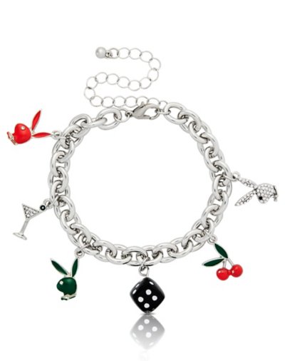 Cherry Playboy Charm Bracelet