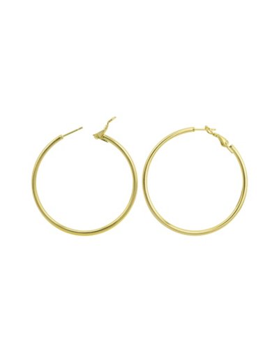 Goldtone Thin Hoop Earrings