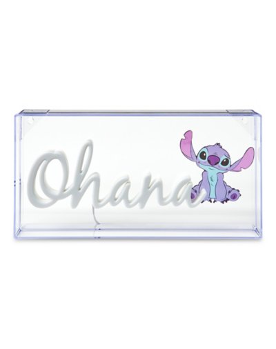 Stitch Ohana Wall-Mounted Lighted Sign - Lilo &amp; Stitch