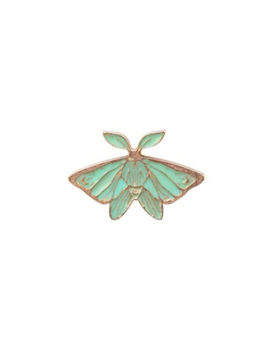 Glitter Moth Pin