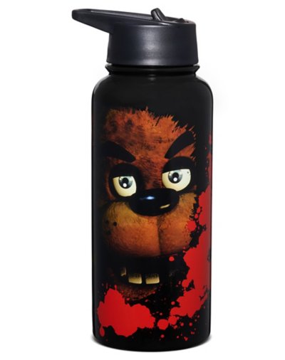 Freddy Fazbear Water Bottle with Straw - 34 oz.