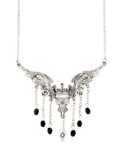 Skull Wings Dangle Necklace