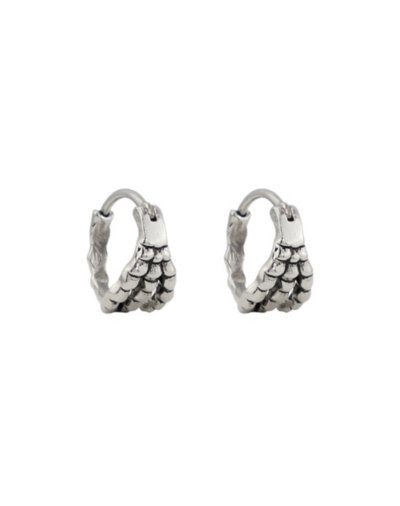 Skeleton Hand Huggie Hoop Earrings