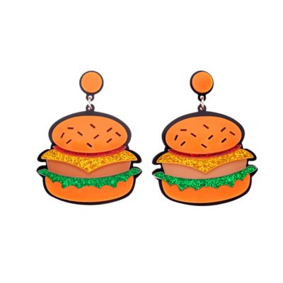 Cheeseburger Dangle Earrings