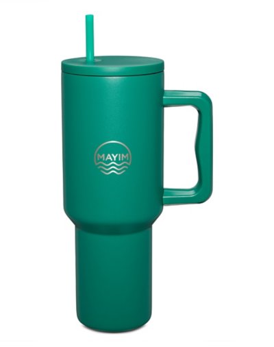 "Mayim Green Travel Tumbler With Straw - 40 oz."