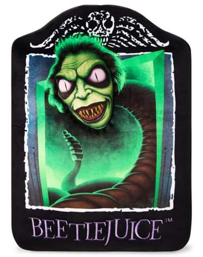 "Beetlejuice Tombstone Pillow"