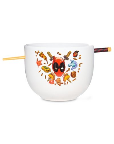 "Deadpool Favorite Foods Bowl with Chopsticks 20 oz. - Marvel"