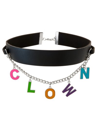 Clown Letters Chain Choker Necklace