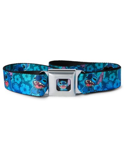 "Buckle-Down Floral Stitch Faces Seatbelt Belt"
