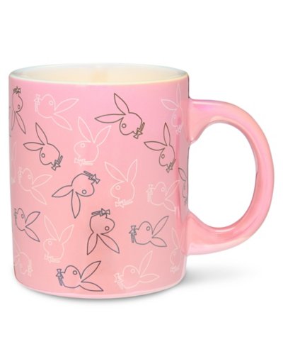 "Pink Playboy Bunny Print Coffee Mug - 20 oz."