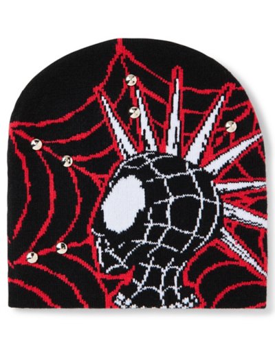 "Spider-Punk Mohawk Knit Hat"
