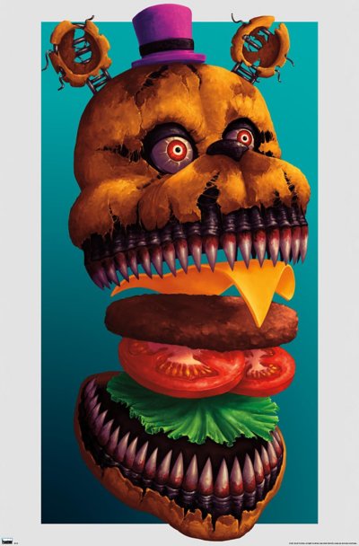 Freddy Fazbear Burger Poster - Five Nights at Freddy's