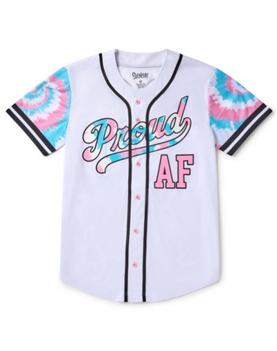 "Proud AF Transgender Tie-Dye Jersey"