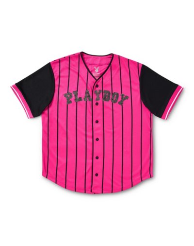 "Pink Playboy Striped Jersey"