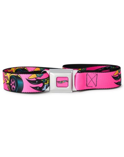 "Buckle-Down Pink Hot Wheels Seatbelt Belt"