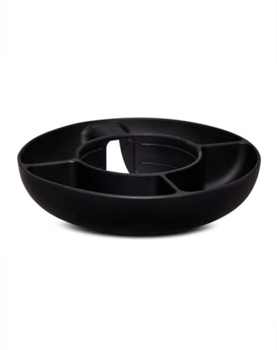 "Black Tumbler Snack Tray"